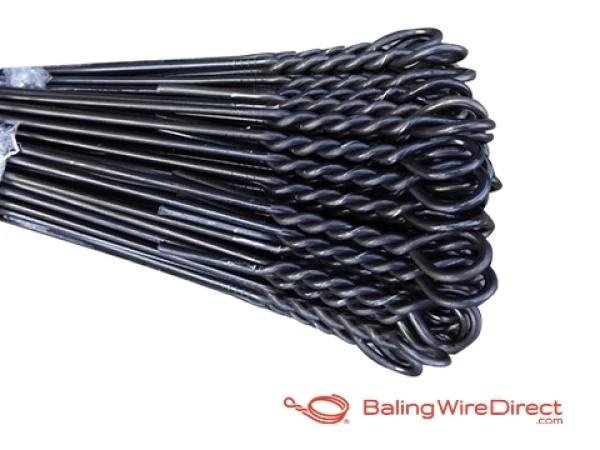 Baling Wire Direct image of 12 Gauge Black Annealed Single Loop Bale Ties