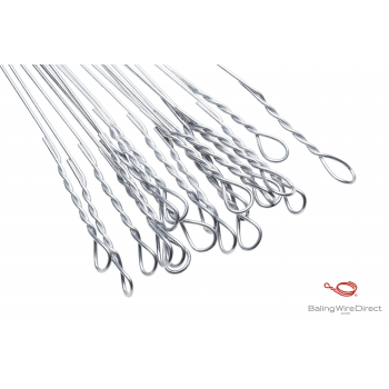 13 Gauge Galvanized Single Loop Bale Ties - Length (Feet) : 13- Ties per Bundle : 250