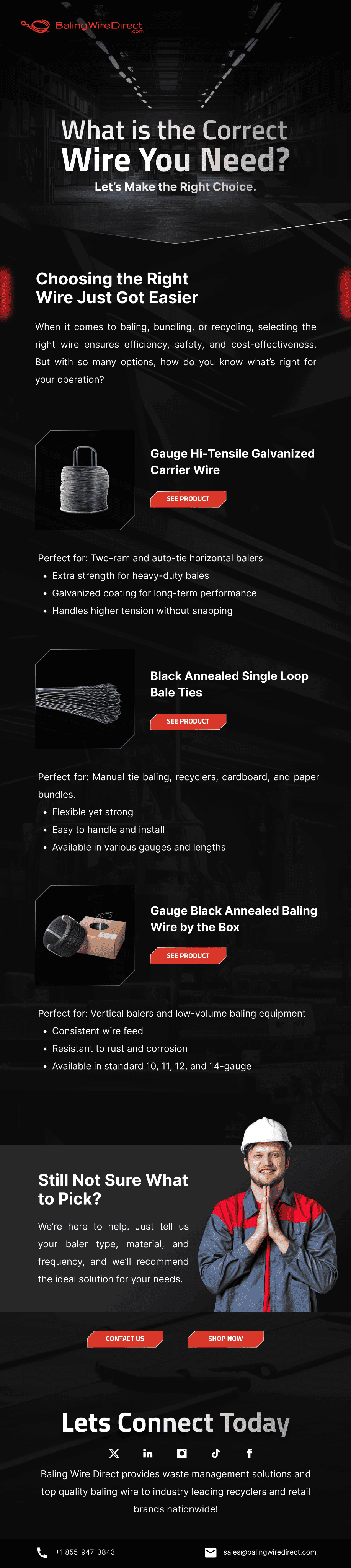 Baling Email Design