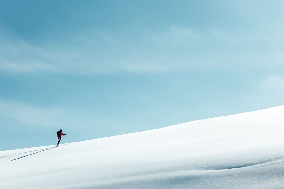 Red Logo On A Photo With No Distracting Elements