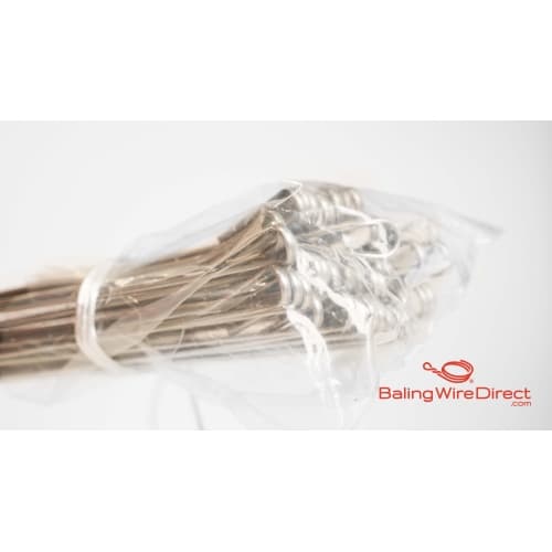 Baling Wire Direct Image of Product 9 Gauge Bright Oval Double Loop Bale Ties