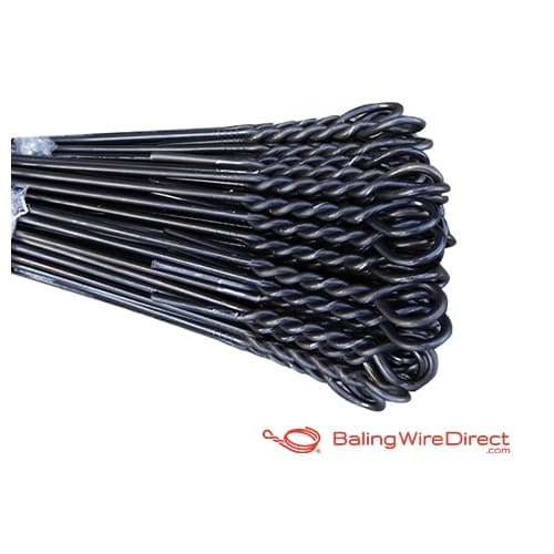 Baling Wire Direct image of 12 Gauge Black Annealed Single Loop Bale Ties