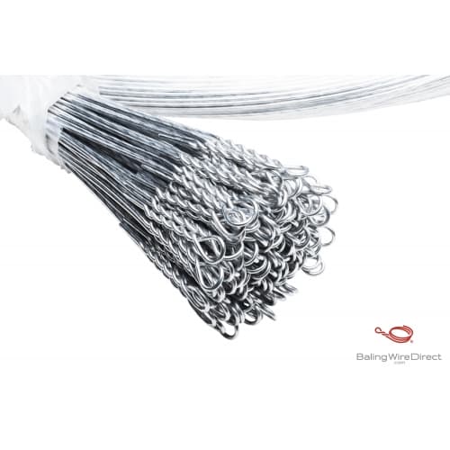 Baling Wire Direct image of 12 Gauge Galvanized Single Loop Bale Ties