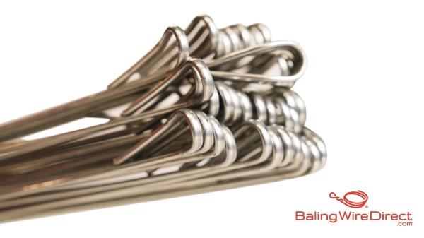 Baling Wire Direct image of 10 Gauge Bright Double Loop Bale Ties