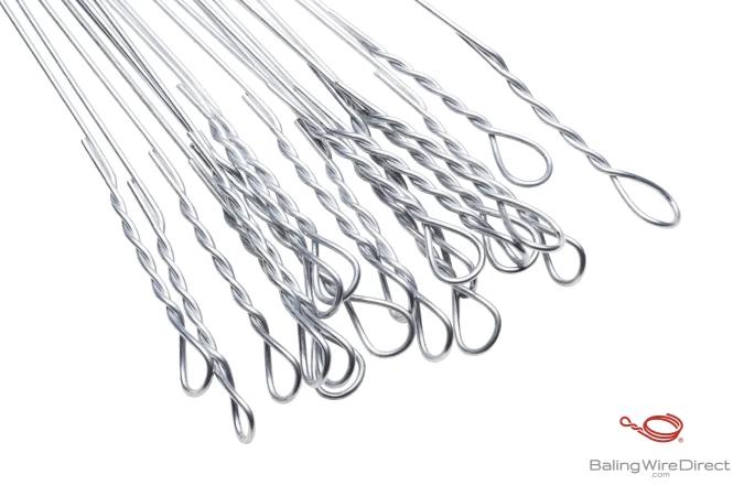 Baling Wire Direct Image of Product 14 Gauge Galvanized Single Loop Bale Ties