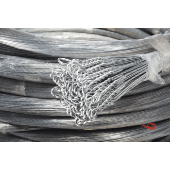 14 Gauge Galvanized Single Loop Bale Ties x 13 Ft 250 Bale Ties