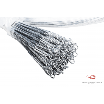 12 Gauge Galvanized Single Loop Bale Ties x 14 Ft 125 Bale Ties