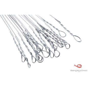 12 Gauge Galvanized Single Loop Bale Ties (Length (Feet): 22 - Ties per Bundle: 125)